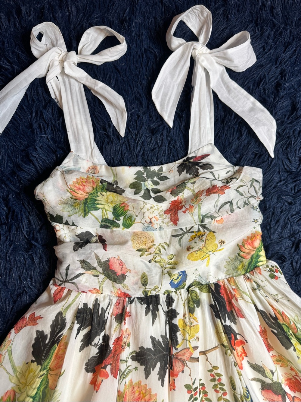 NWOT Alice + Olivia Haven Corset Flared Floral Print Midi Dress. Size 10/M - Picture 12 of 16